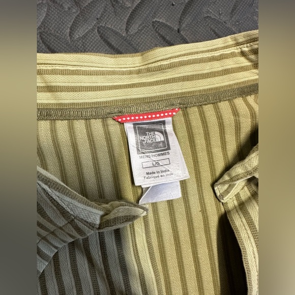 North Face Shirt Adult Extra Large Brown Tan Button Up Outdoors Mens - Picture 2 of 4